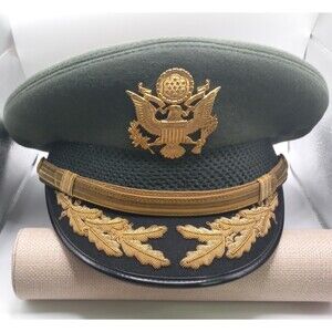 Vintage Vietnam War US Army Field Grade Officer Visor Cap Flight Ace Size 7